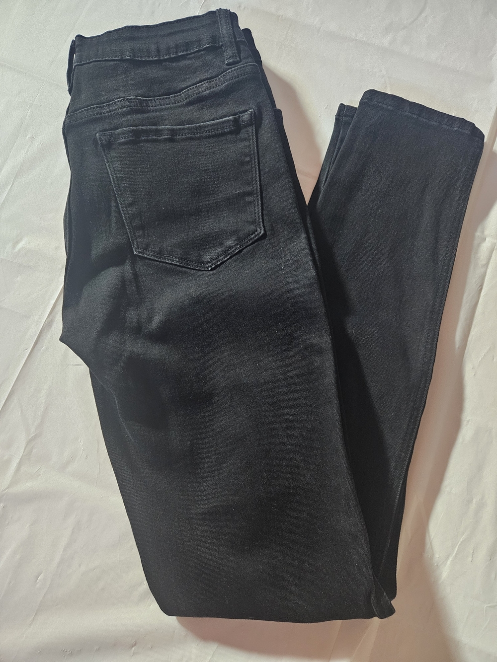 Flying Monkey Women's Mid Rise Skinny Jeans VERY BLACK Sz 28